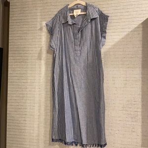 Blue Striped Dress